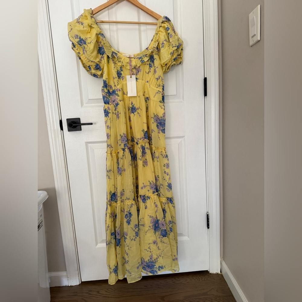 NWT Love Shack Fancy Emory Dress Sunshine Garden - Picture 9 of 9